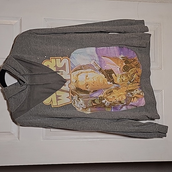 STAR WARS Womens size XXL 2X GRAY HOODIE - Picture 1 of 6